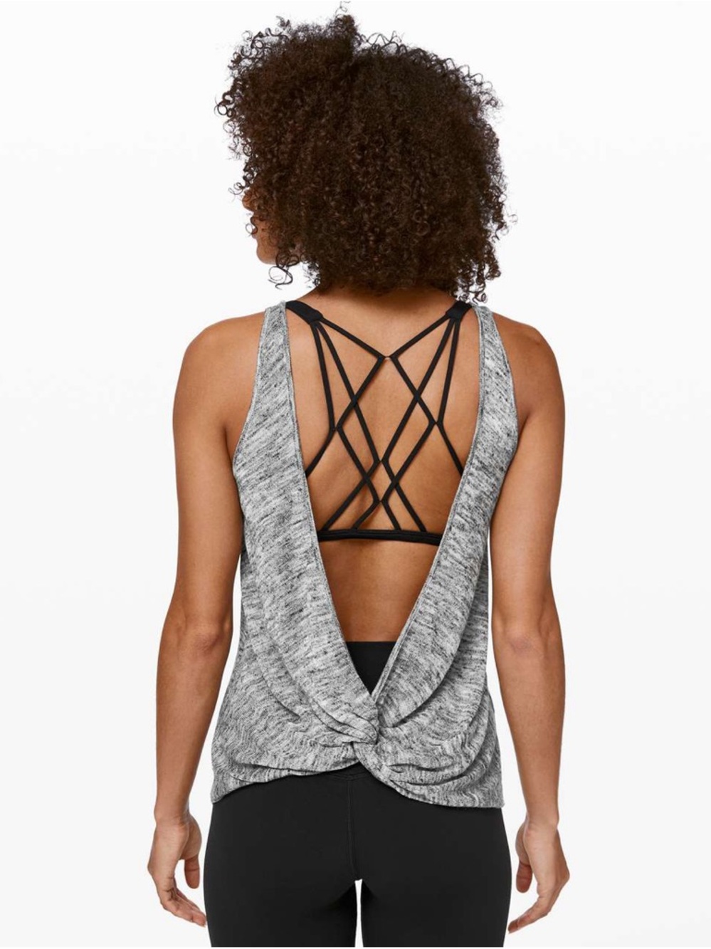 LULULEMON MIX and mingle knit tank Gray Women's Sleeveless Top 4